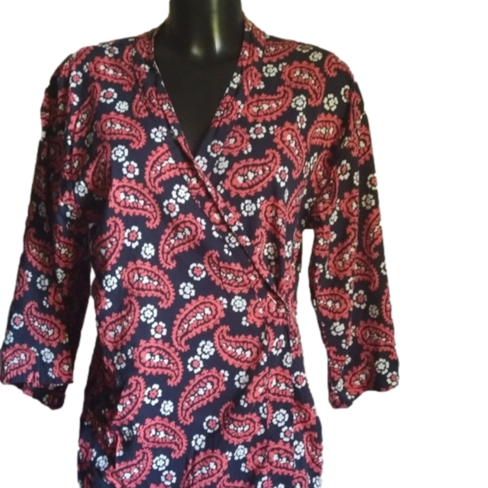3/$15 aerie wrap dressing gown size XS viscose and cotton blend missing belt